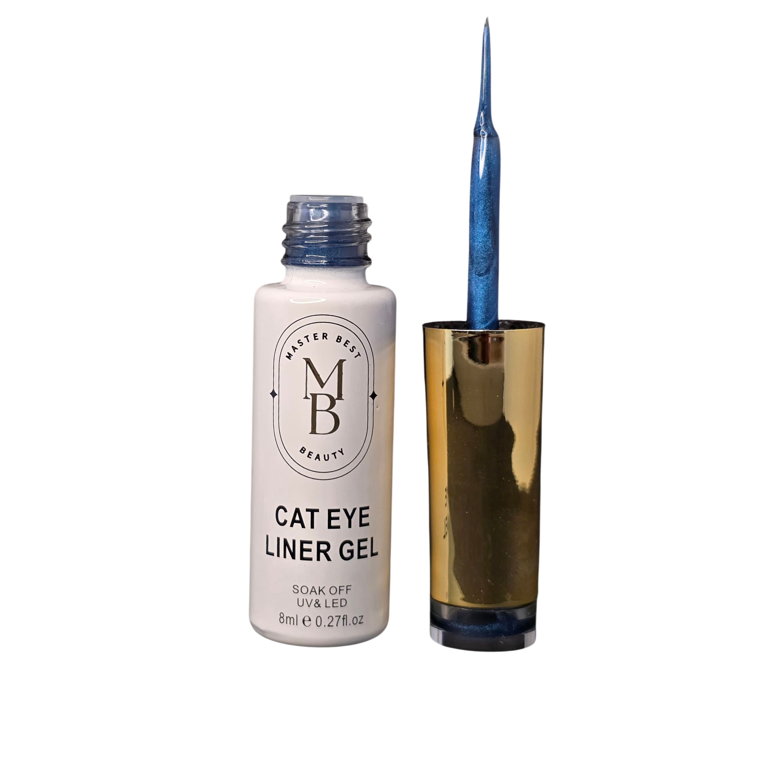 Masterbest şeffaf koyu lacivert cat eye liner gel CE02 8ml