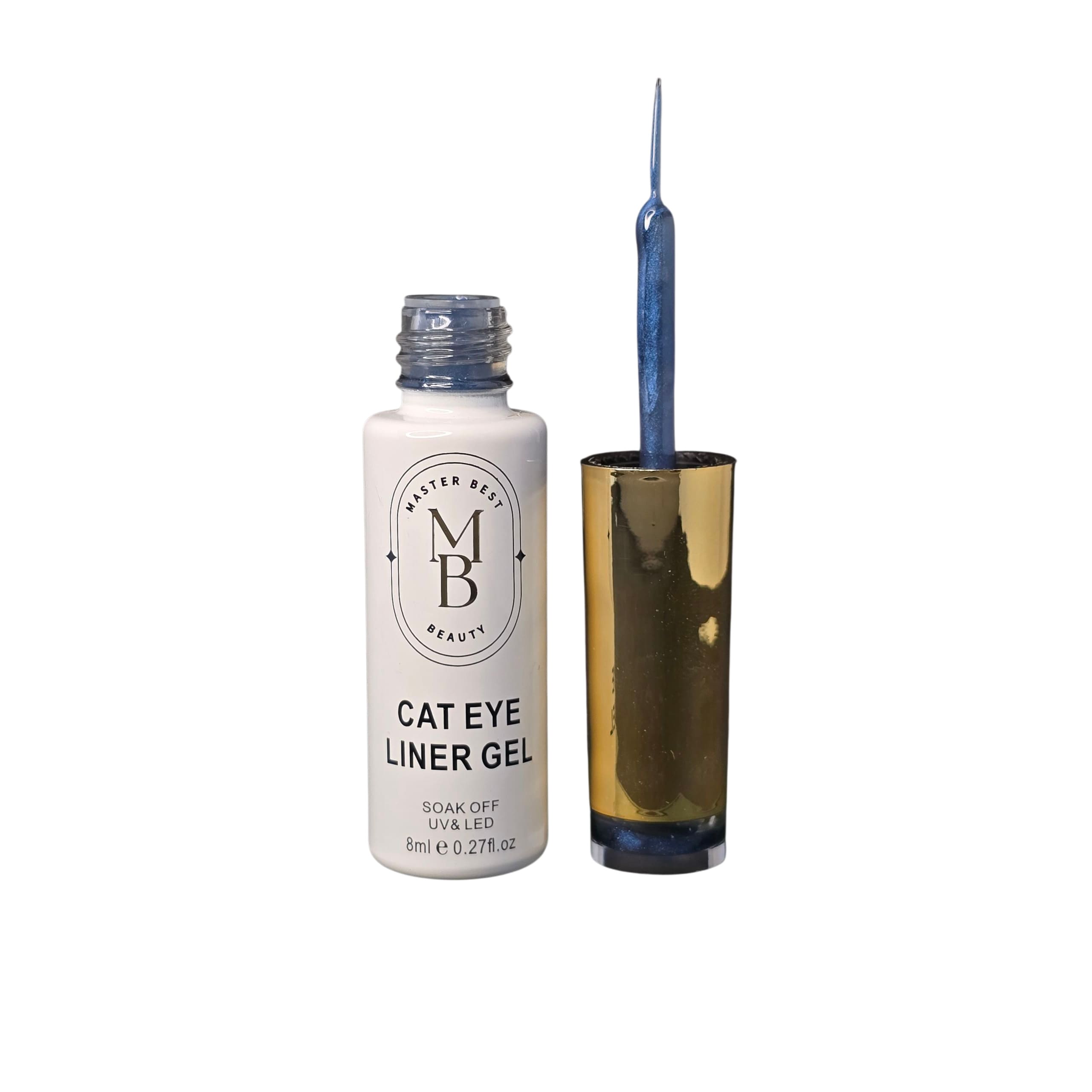 Masterbest şeffaf orta mavi cat eye liner gel CE03 8ml