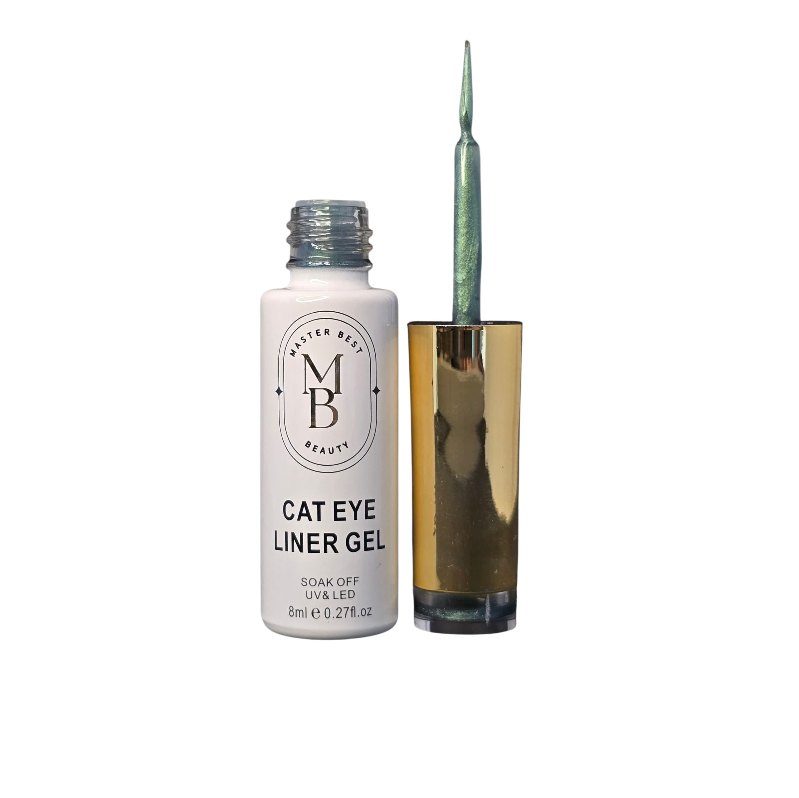 Masterbest şeffaf zeytin yeşili cat eye liner gel CE06 8ml