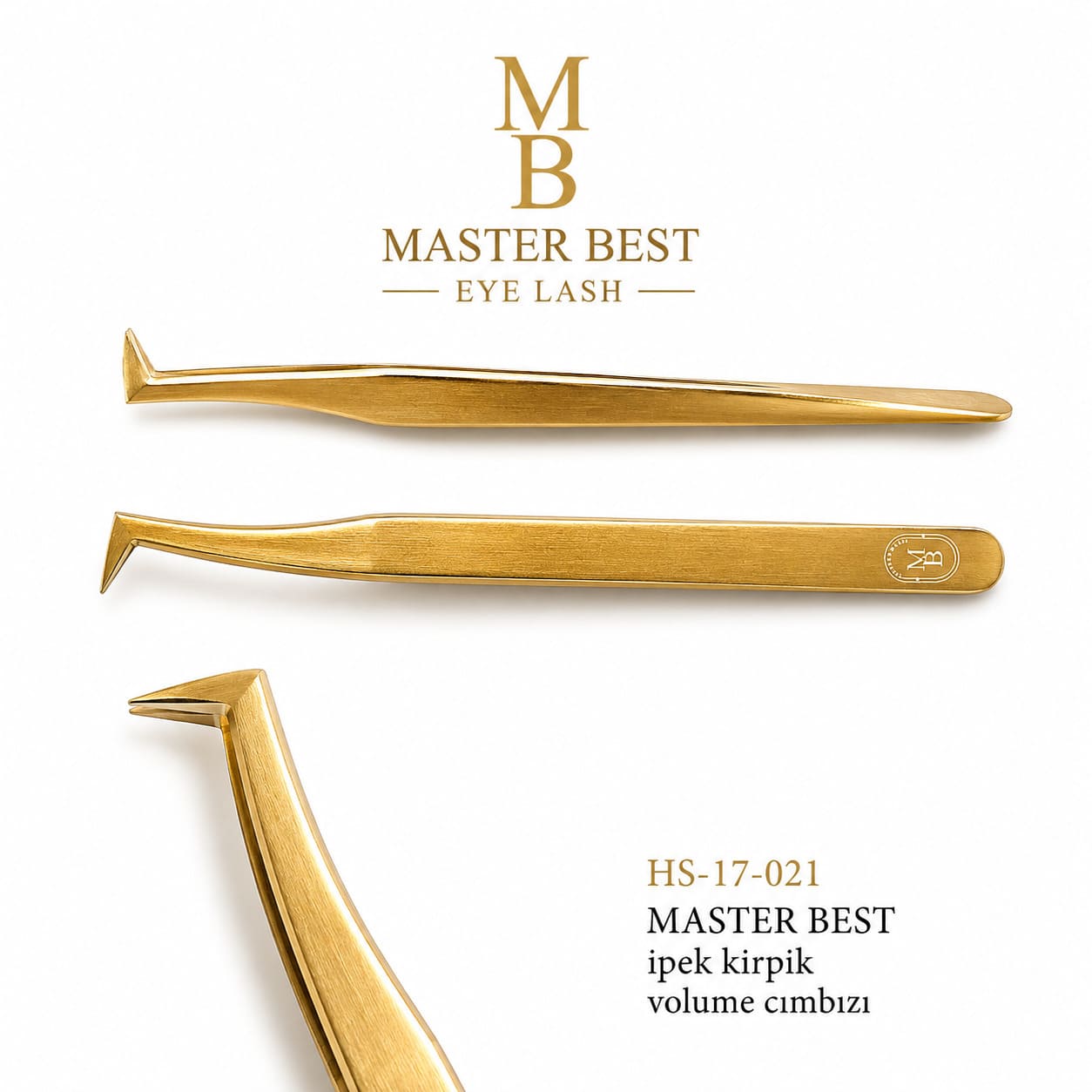 Masterbest HS-17-021 i̇pek kirpik volume cımbızı profesyonel kirpik aracı
