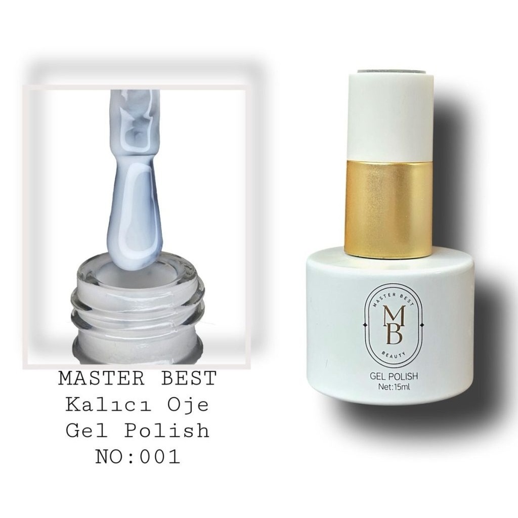 Masterbest kalıcı oje 15ml 001 beyaz