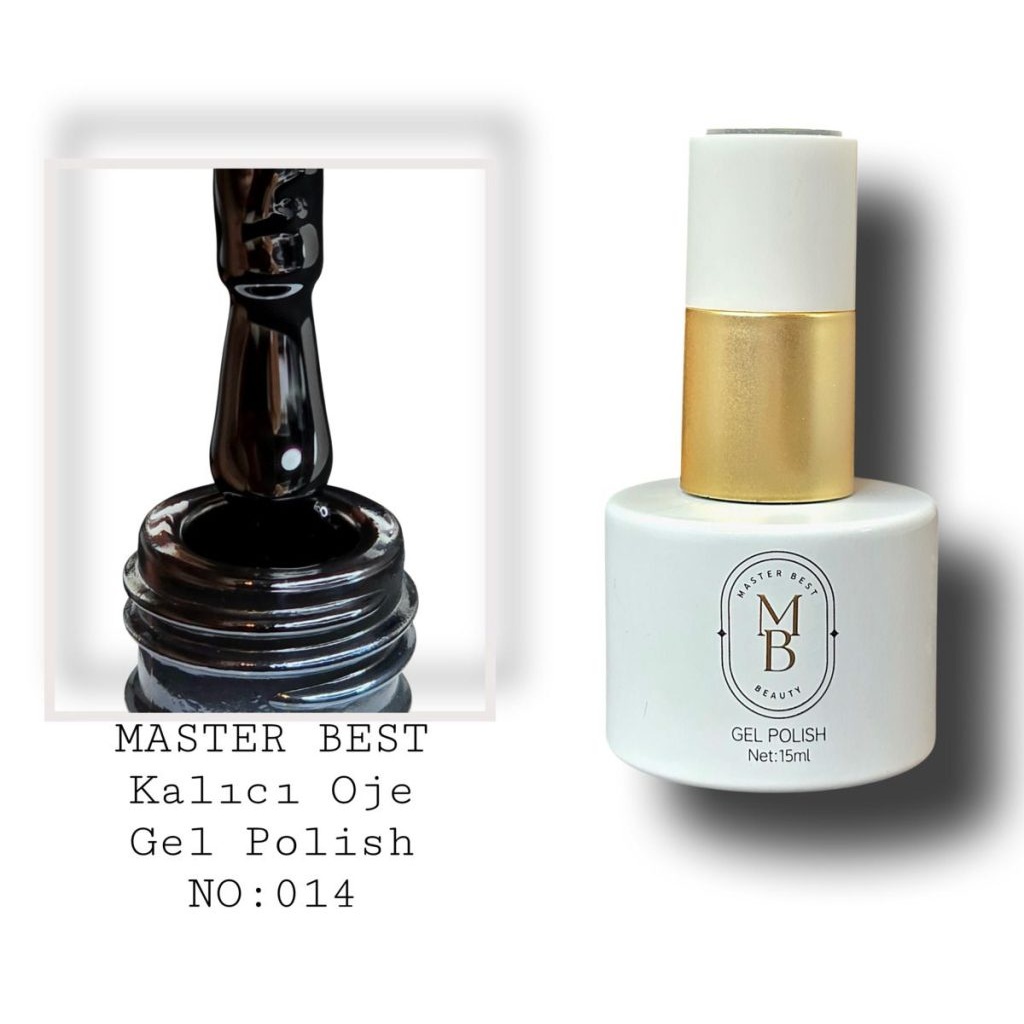 Masterbest kalıcı oje 15ml 014 siyah şişe
