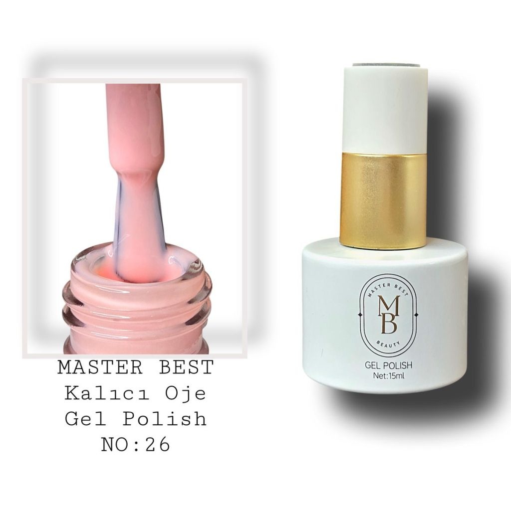 Masterbest kalıcı oje 15ml 026 bebek pembe şişe