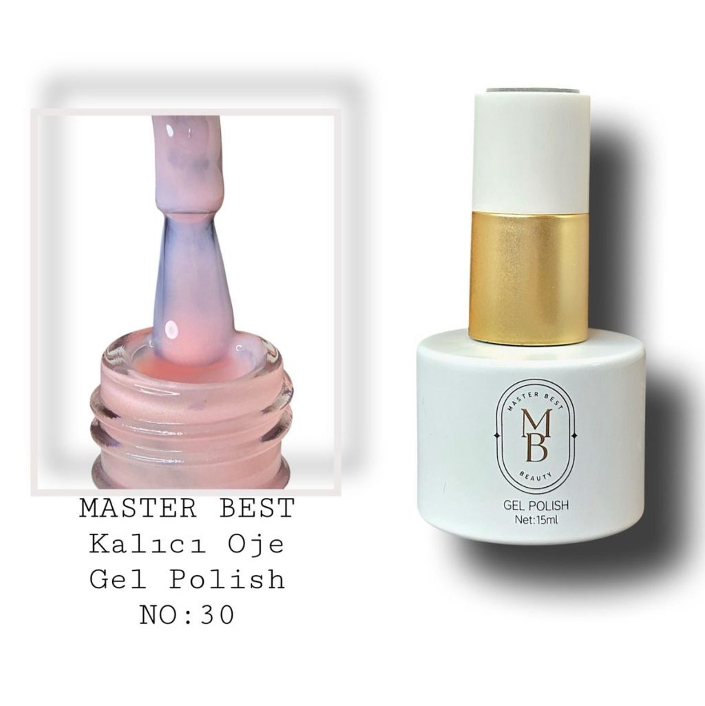 Masterbest kalıcı oje 15ml 030 açık lila pembe şişe