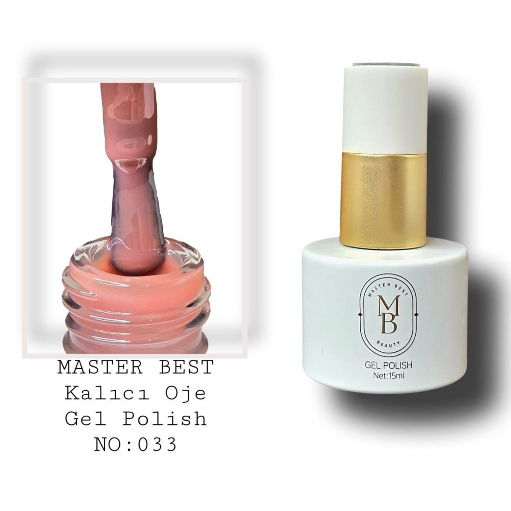 Masterbest kalıcı oje 15ml 033 terracotta pembe şişe
