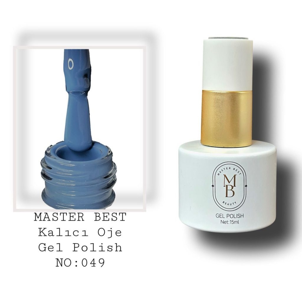 Masterbest kalıcı oje 15ml 049 çelik mavisi şişe