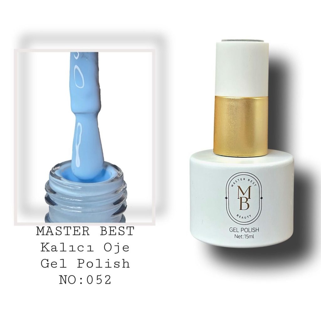 Masterbest kalıcı oje 15ml 052 orta gökyüzü mavisi şişe