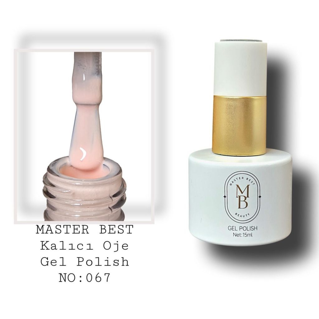Masterbest kalıcı oje 15ml 067 şeftali nude şişe