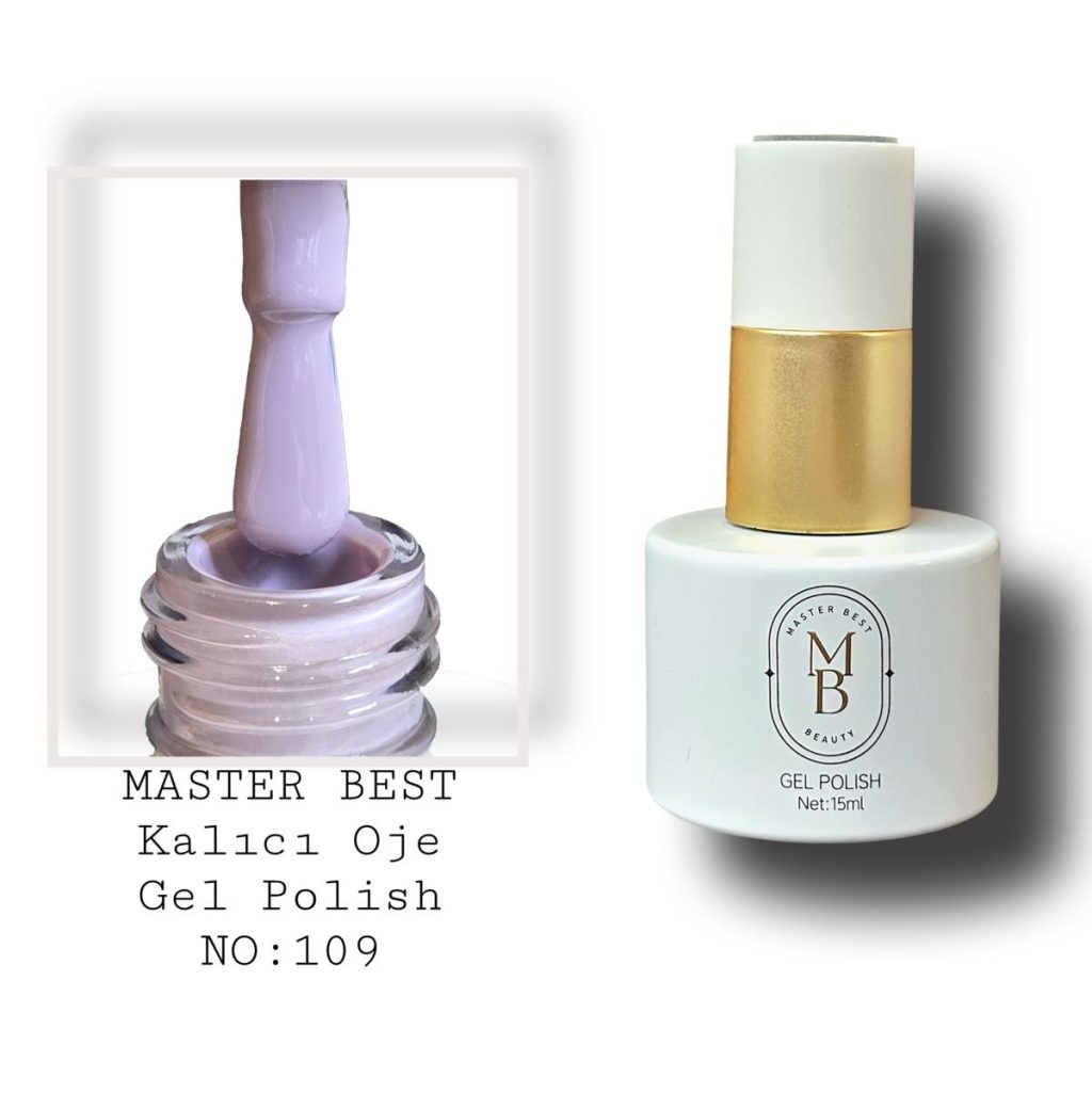 Masterbest kalıcı oje 15ml 109 açık lila şişe