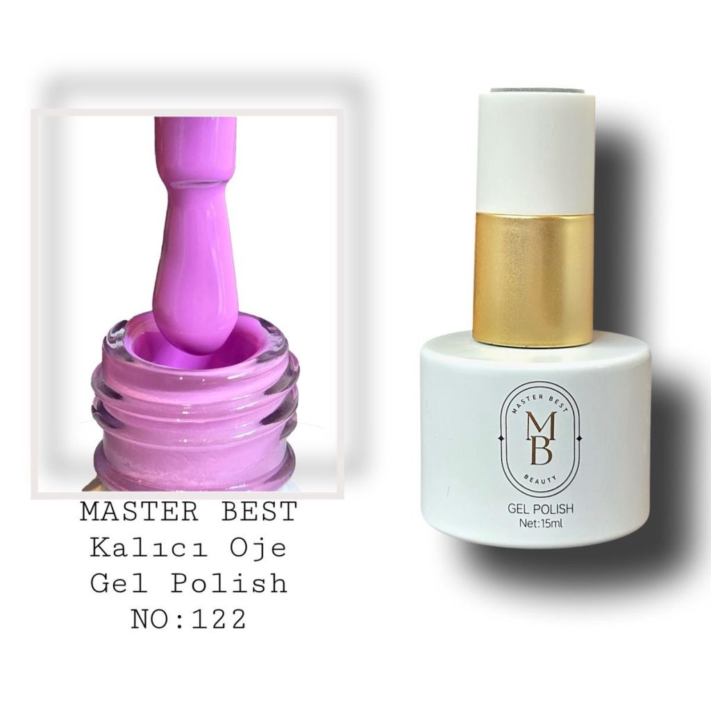 Masterbest kalıcı oje 15ml 122 orta orkide mor şişe