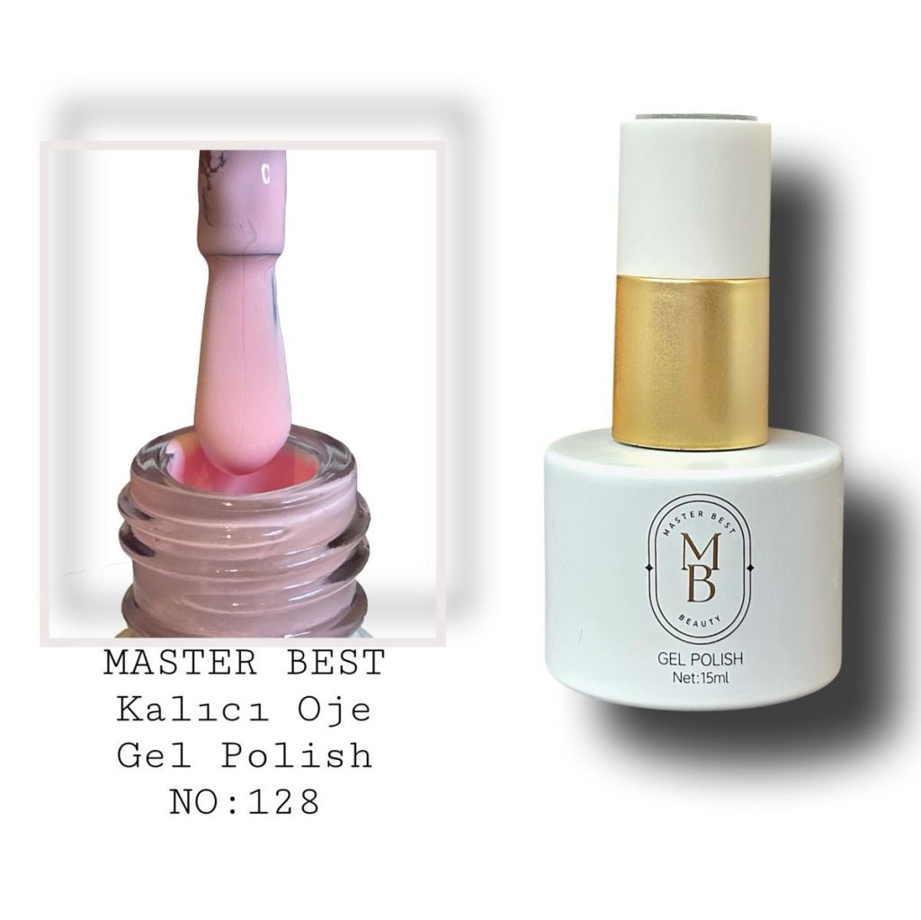Masterbest kalıcı oje 15ml 128 açık sıcak pembe şişe