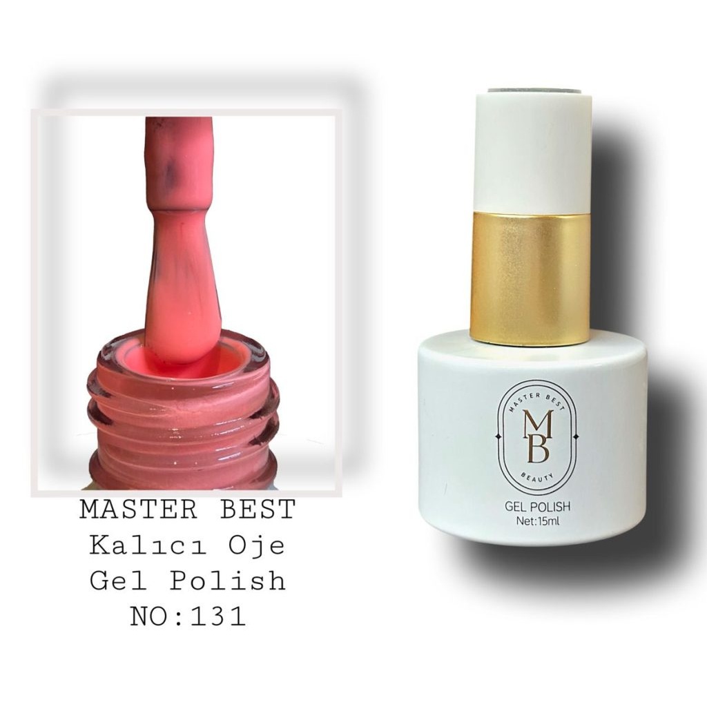 Masterbest kalıcı oje 15ml 131 sıcak mercan pembe şişe