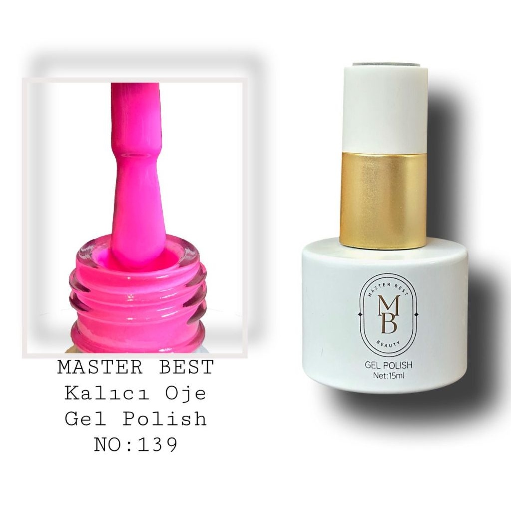 Masterbest kalıcı oje 15ml 139 parlak magenta pembe şişe