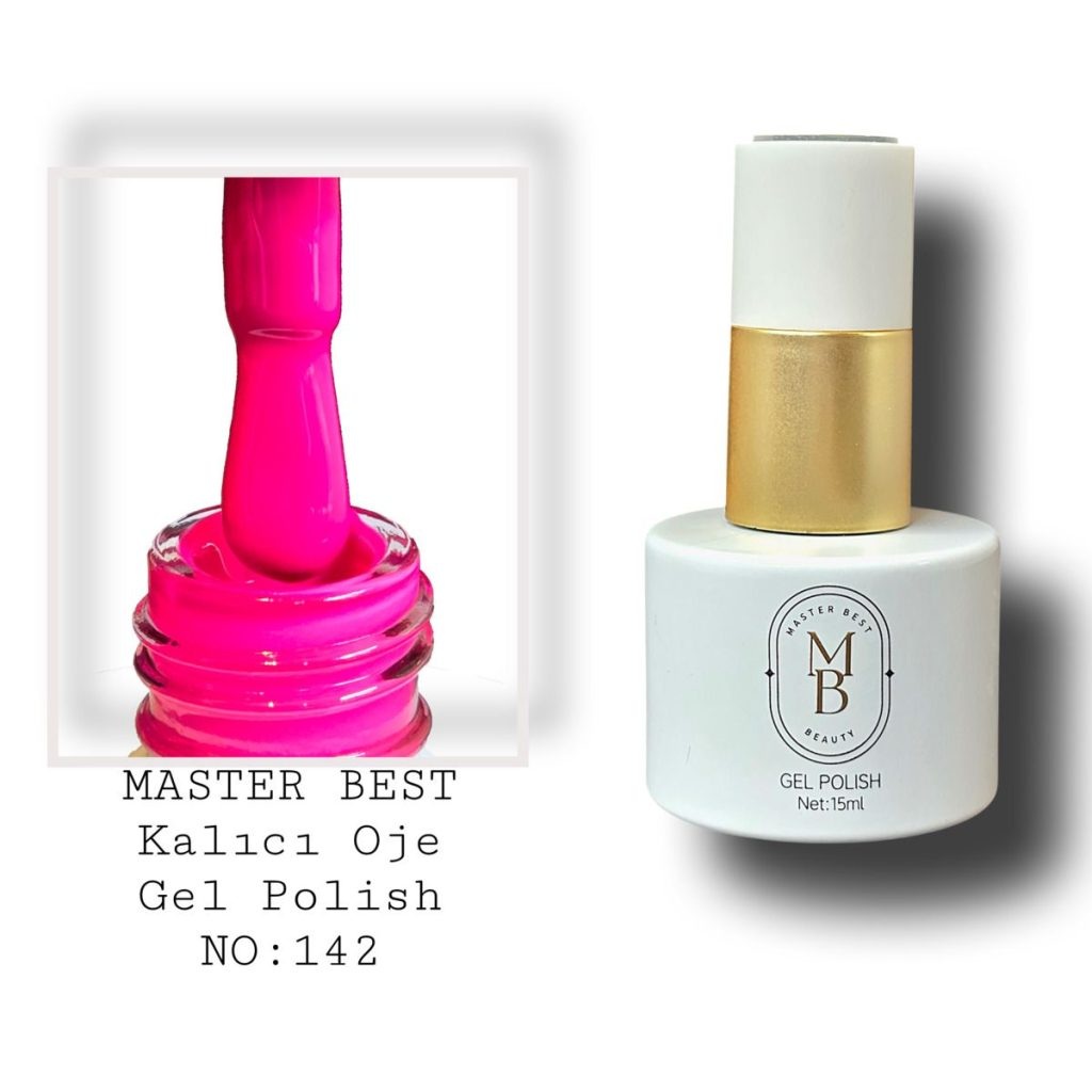 Masterbest kalıcı oje 15ml 142 koyu ahududu bordo şişe
