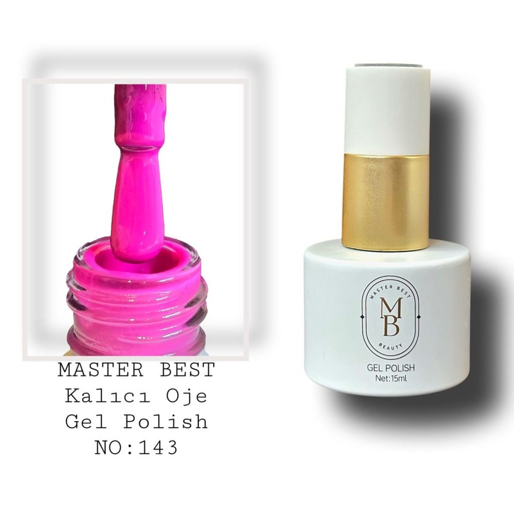 Masterbest kalıcı oje 15ml 143 koyu erik mor şişe