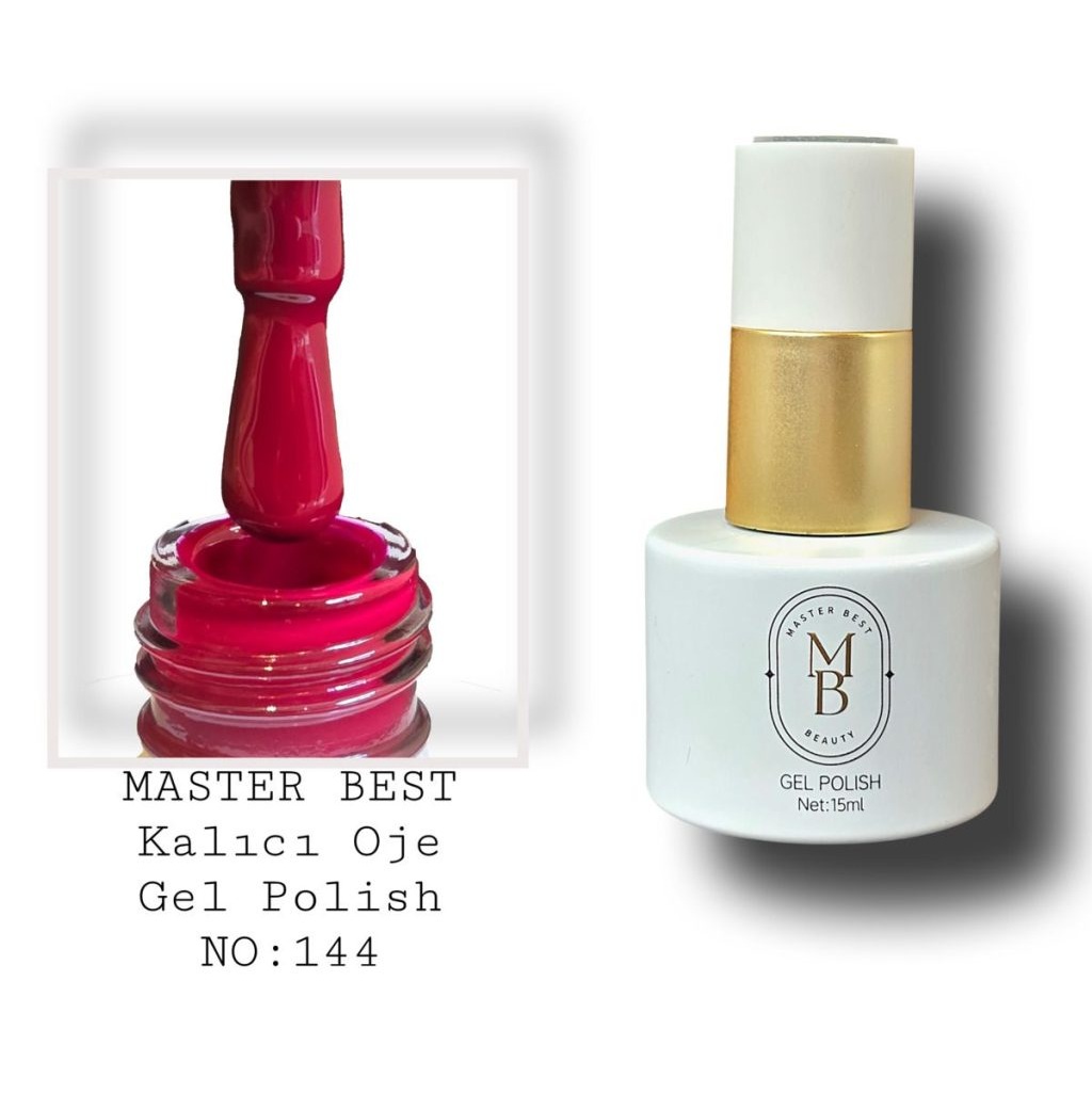 Masterbest kalıcı oje 15ml 144 çok koyu bordo şarap şişe
