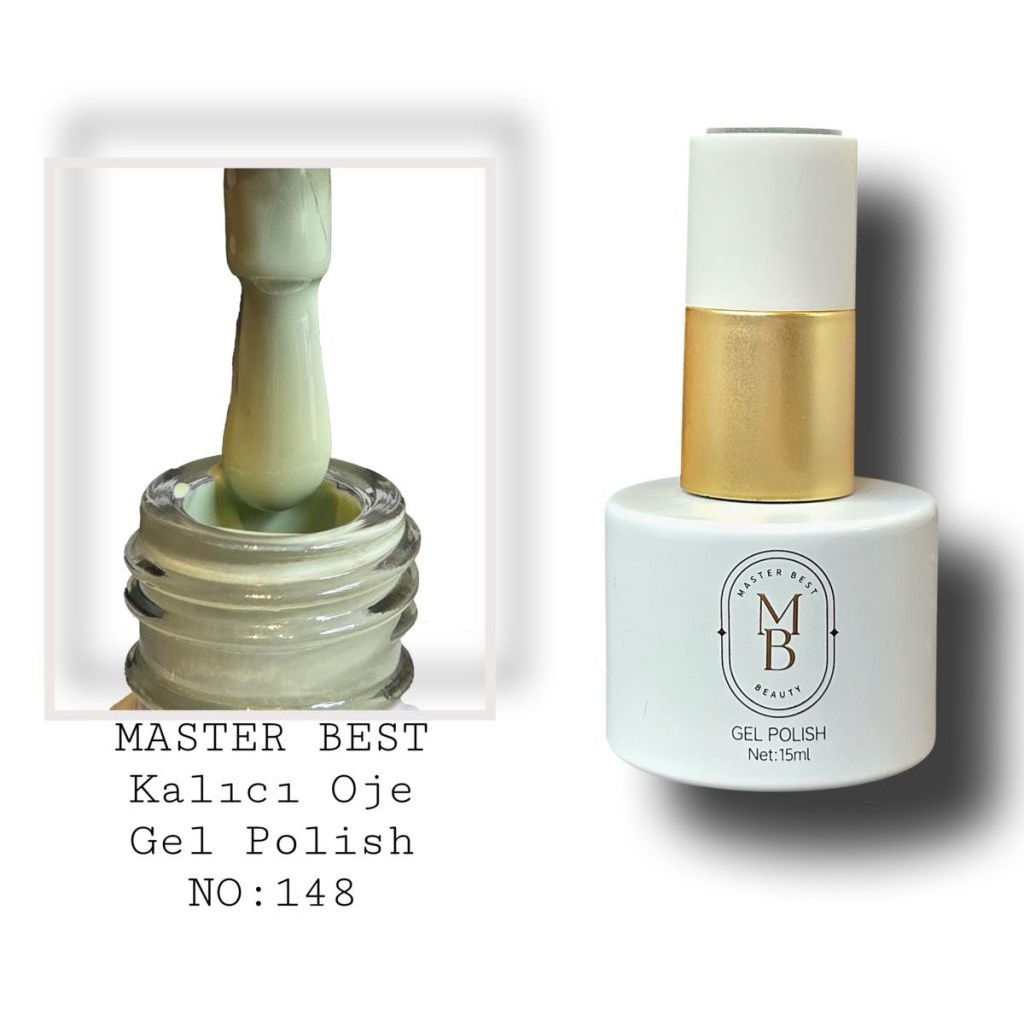 Masterbest kalıcı oje 15ml 148 haki adaçayı yeşil şişe
