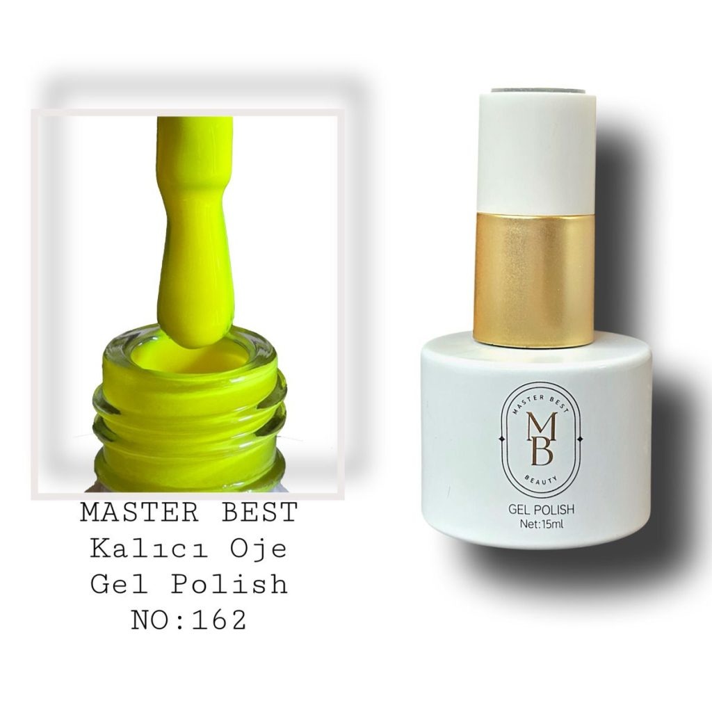 Masterbest kalıcı oje 15ml 162 canlı neon sarı şişe