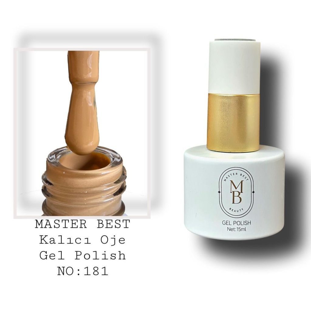 Masterbest kalıcı oje 15ml 181 orta sıcak ten karamel şişe