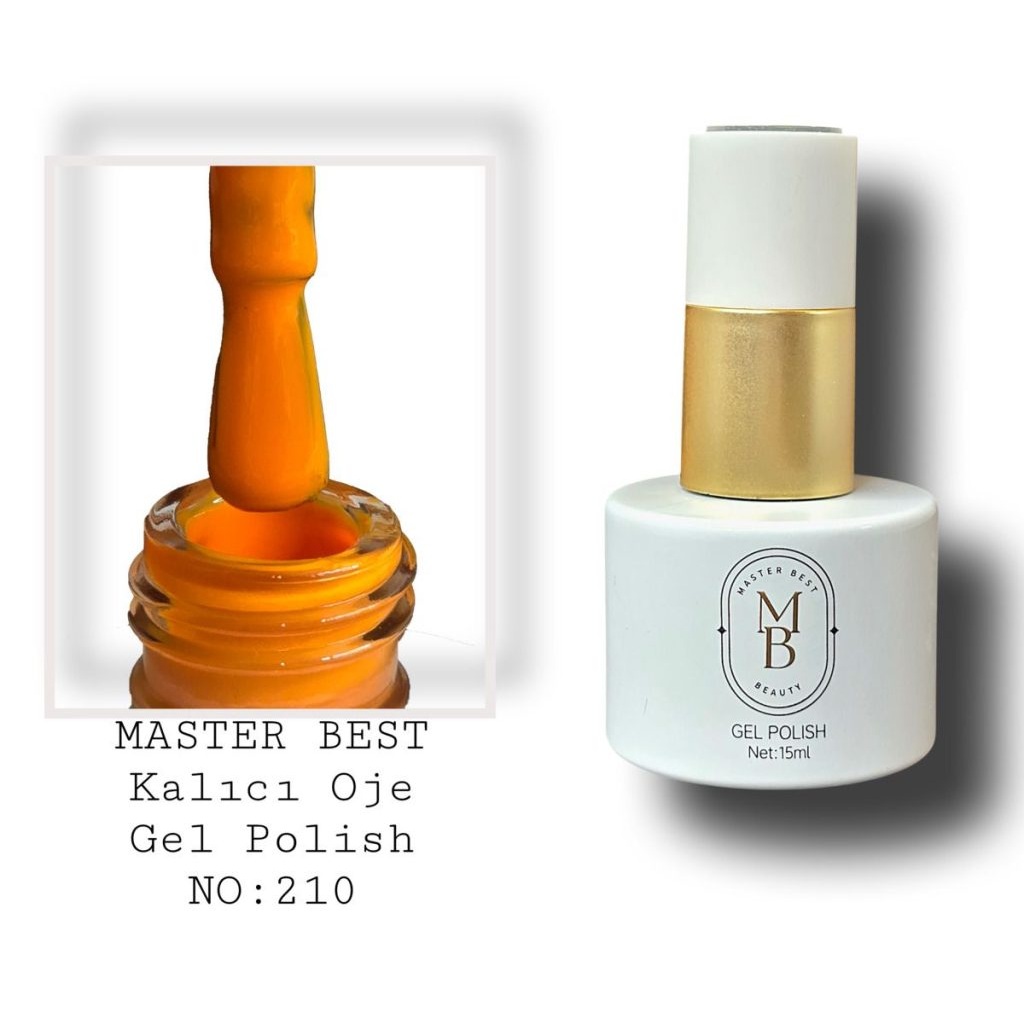 Masterbest Gel-Nagellack 15ml 210 mittleres Orange Flasche