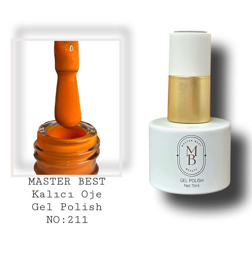 Masterbest Gel-Nagellack 15ml 211 tiefes Orange Flasche