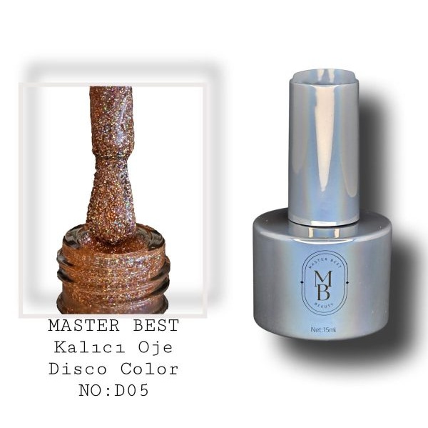 Masterbest disco kalıcı oje 15ml DD05 zengin bakır altın turuncu