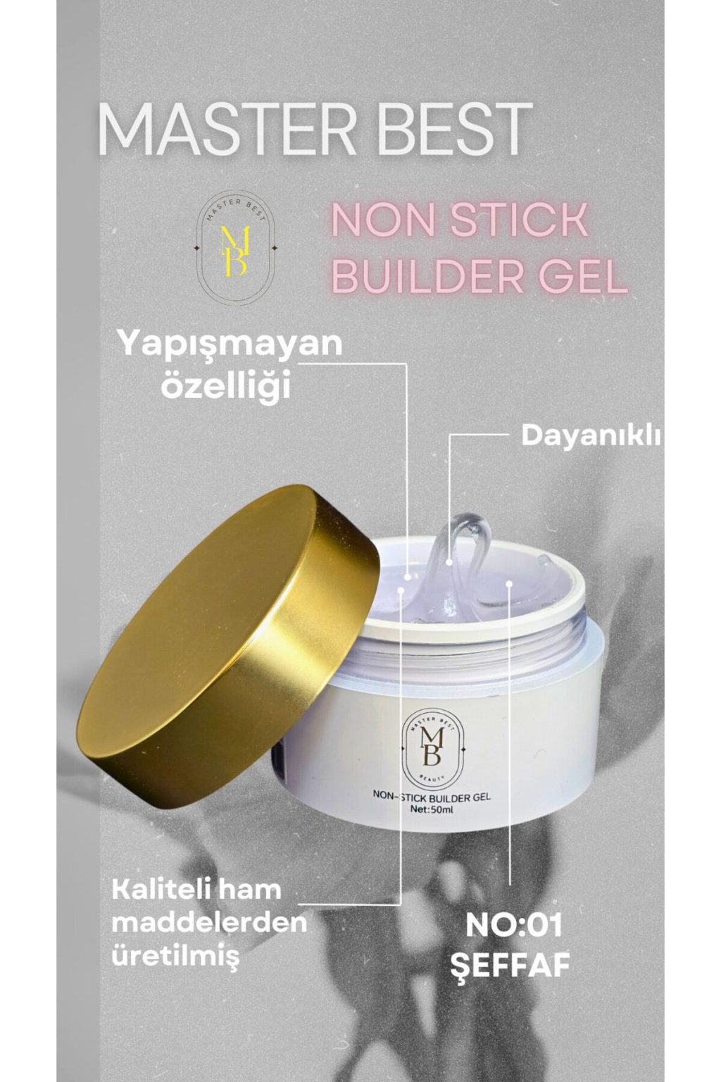Masterbest non stick builder gel NB01 50ml