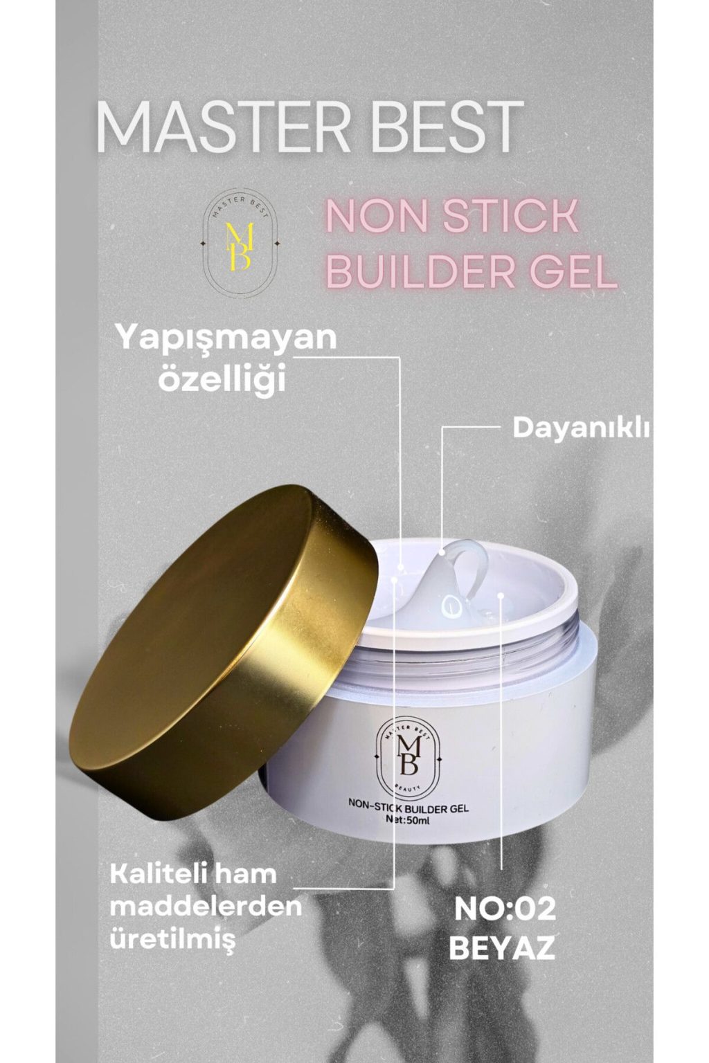 Masterbest non stick builder gel NB02 50ml