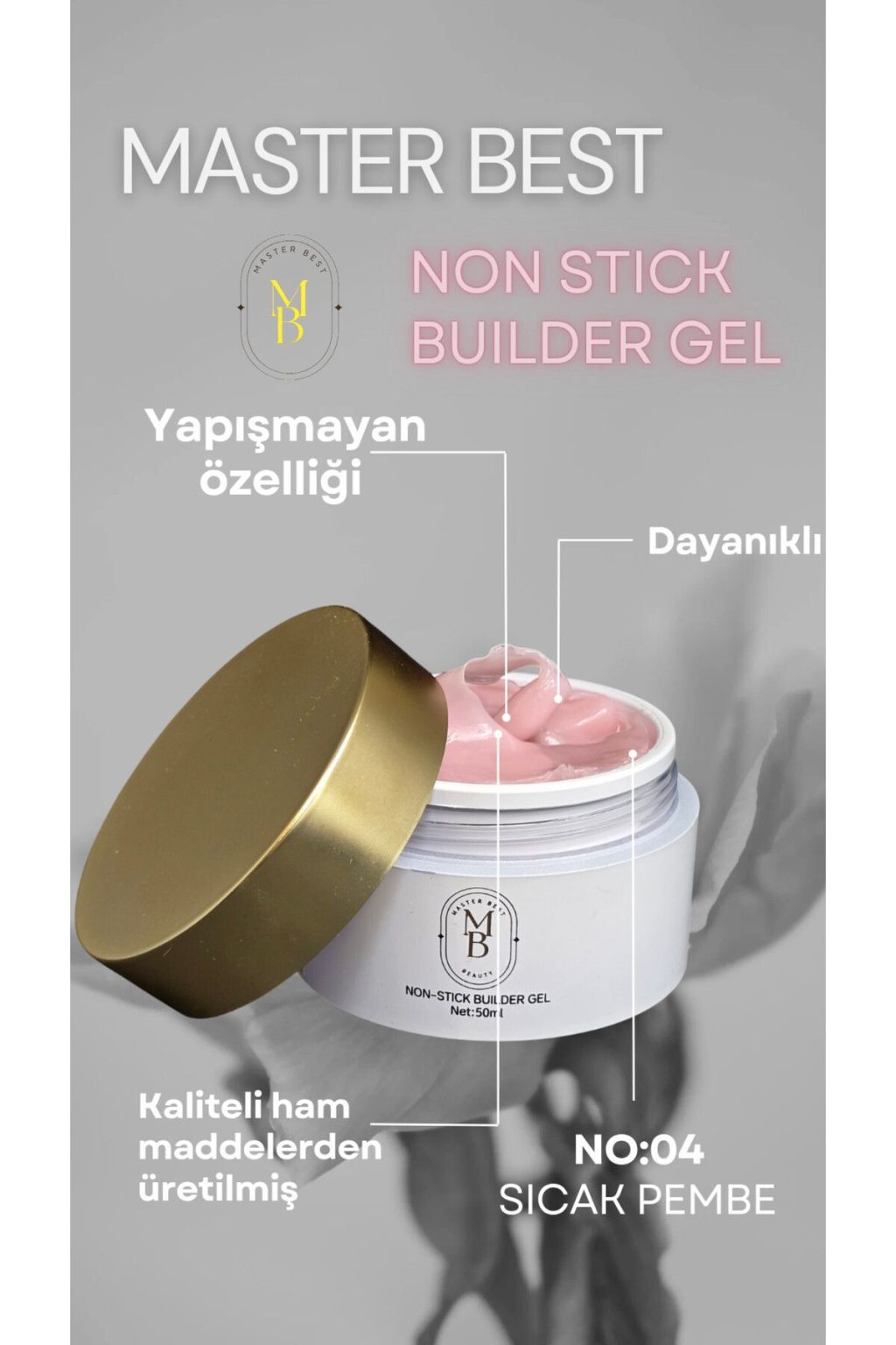 Masterbest non stick builder gel NB04 50ml