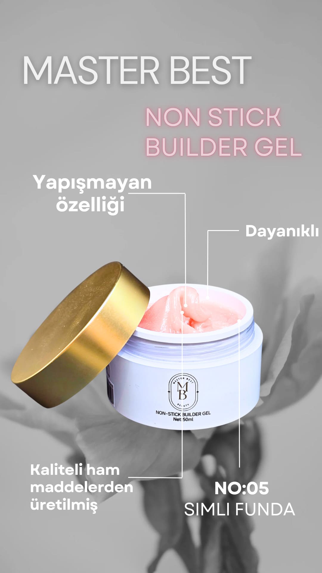Masterbest non stick builder gel NB05 50ml
