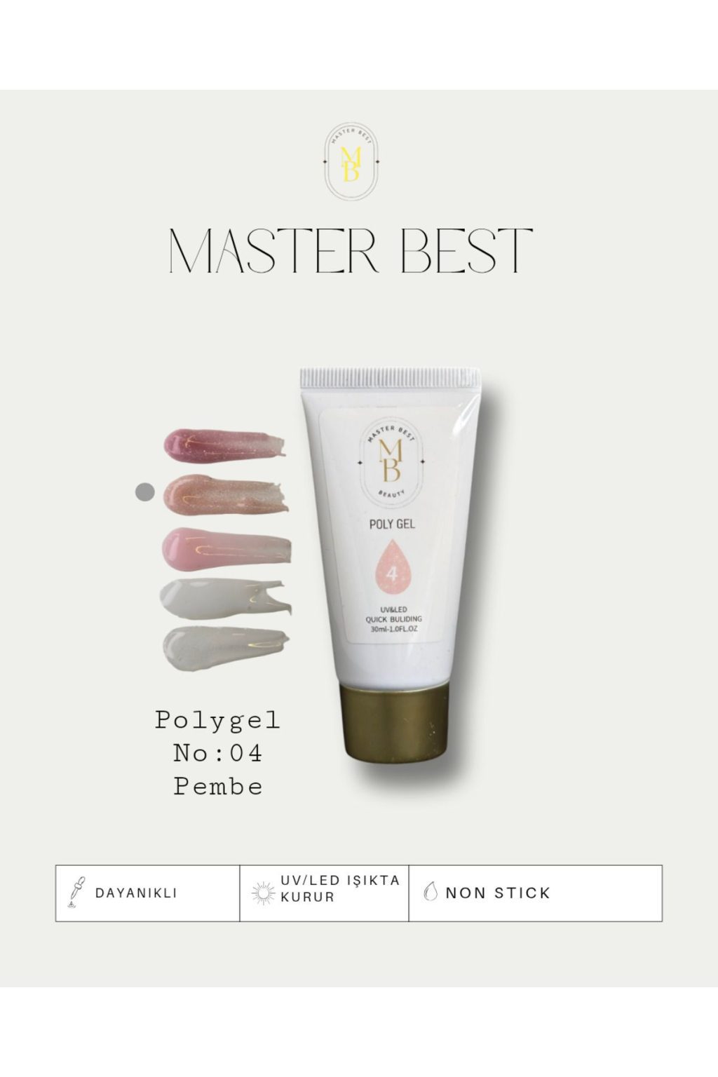 Masterbest pembe polygel po04 30ml